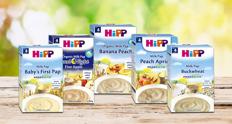 bột ăn dặm Hipp đa dạng về hương liệu