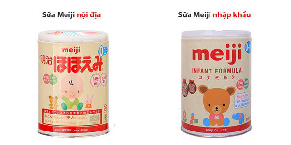 so sánh sữa meiji nội địa và nhập khẩu