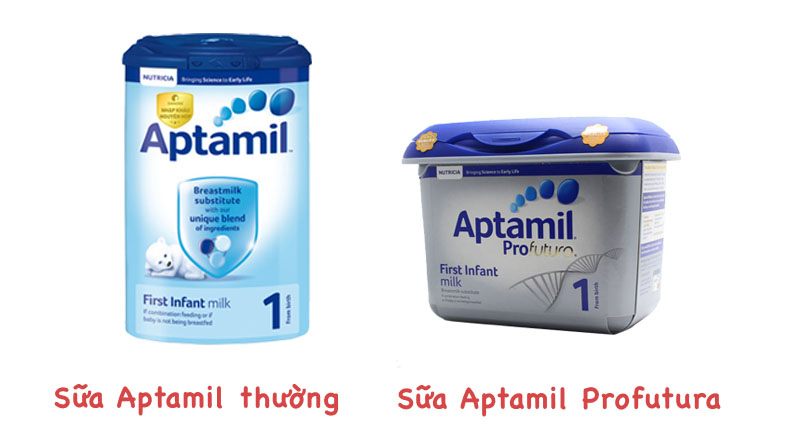 Phân biệt sữa Aptamil thường và Profutura