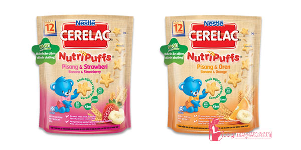 Bánh ăn dặm Nestle CERELAC Nutripuffs