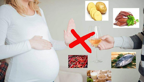 Mang thai tháng đầu nên kiêng, hạn chế ăn gì?