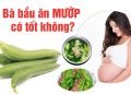 Bà bầu ăn mướp có tốt không?