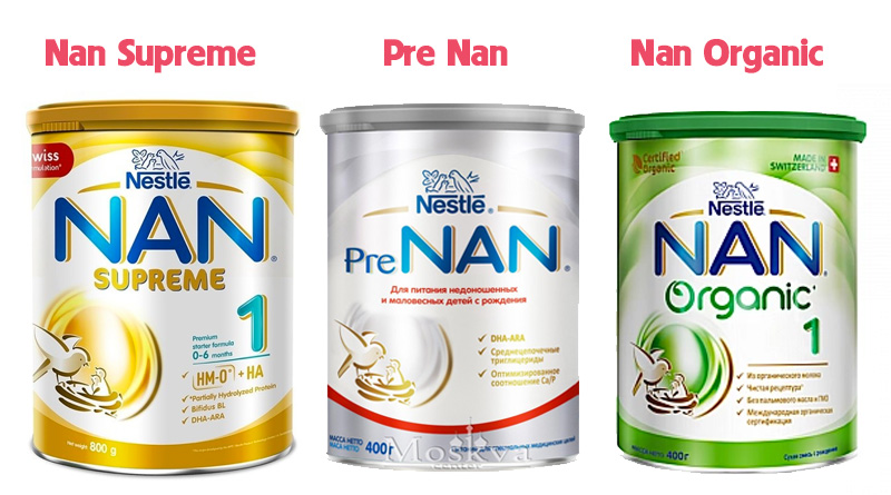 Sữa Pre Nan, Nan Organic và Nan Supreme