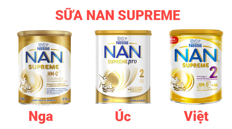 Phân loại sữa Nan Supreme